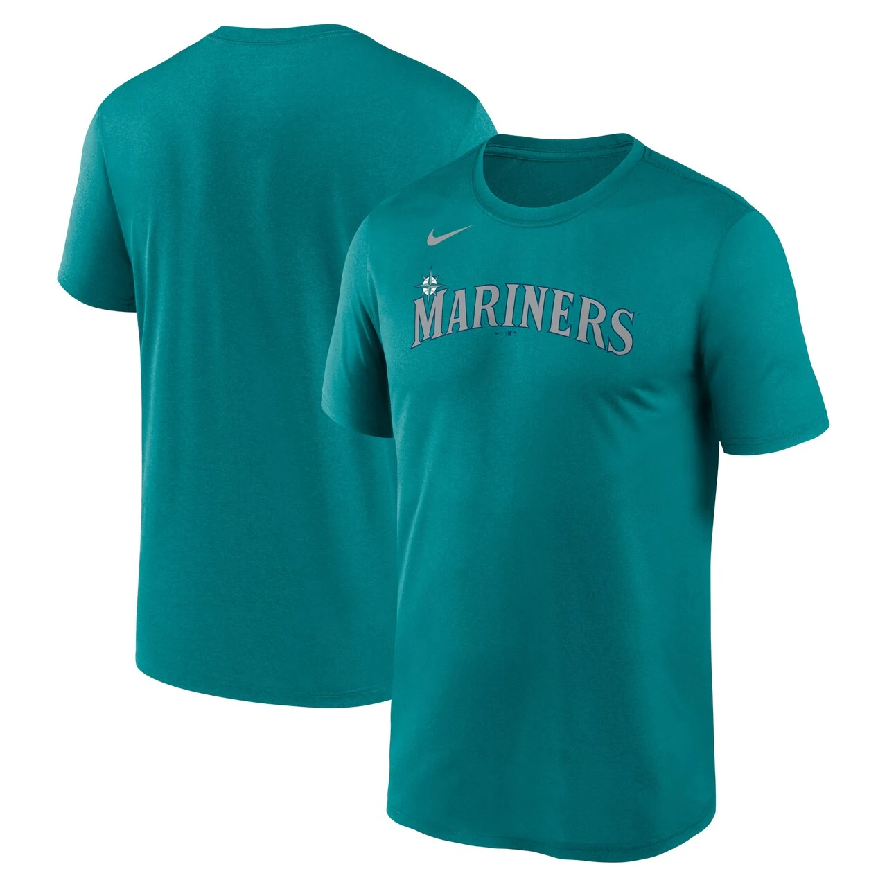 Men's Seattle Mariners Nike Aqua New Legend Wordmark T-Shirt