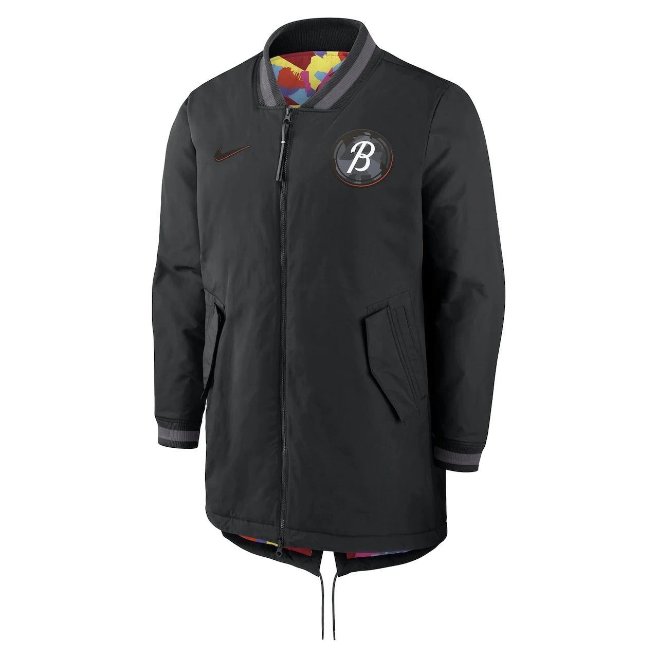 Men's Baltimore Orioles Nike Black 2023 City Connect Authentic Collection Dugout Long Sleeve Full-Zip Jacket - Image 2