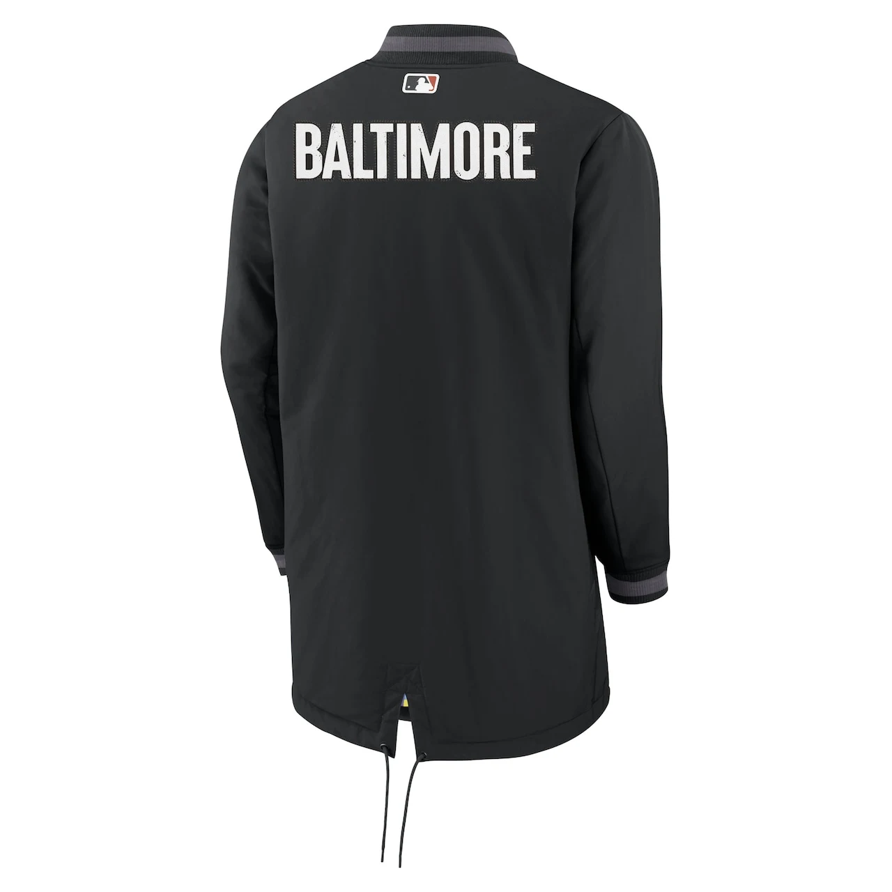 Men's Baltimore Orioles Nike Black 2023 City Connect Authentic Collection Dugout Long Sleeve Full-Zip Jacket - Image 3
