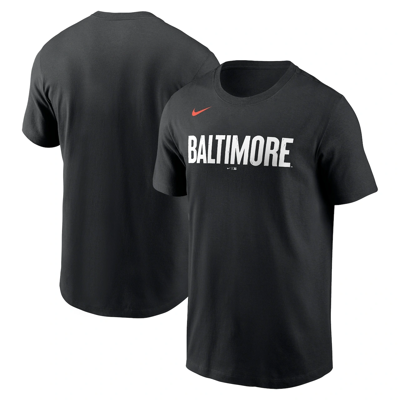 Men's Baltimore Orioles Nike Black 2023 City Connect Wordmark T-Shirt