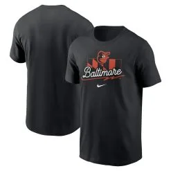 Men's Baltimore Orioles Nike Black Logo Local Team T-Shirt
