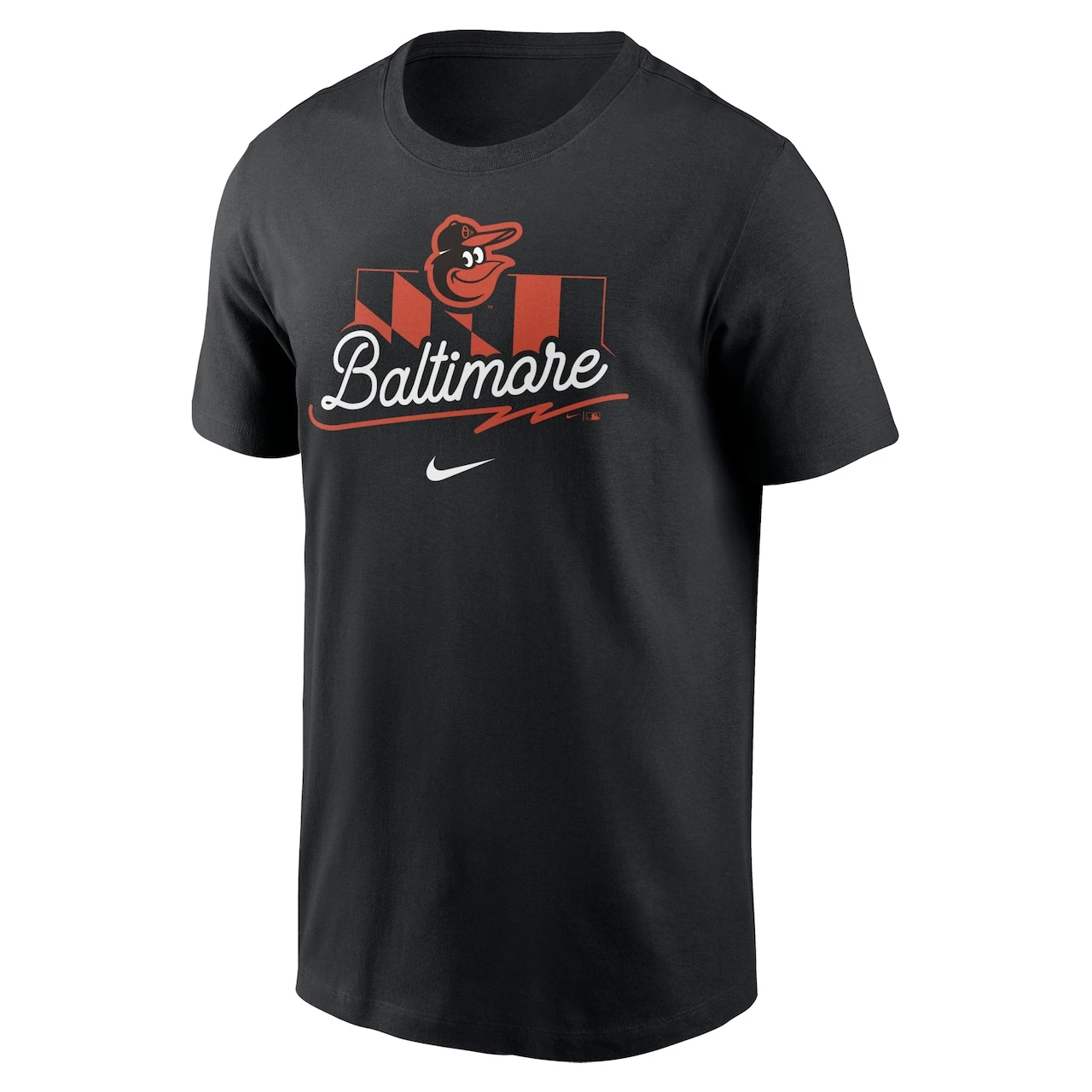 Men's Baltimore Orioles Nike Black Logo Local Team T-Shirt - Image 2