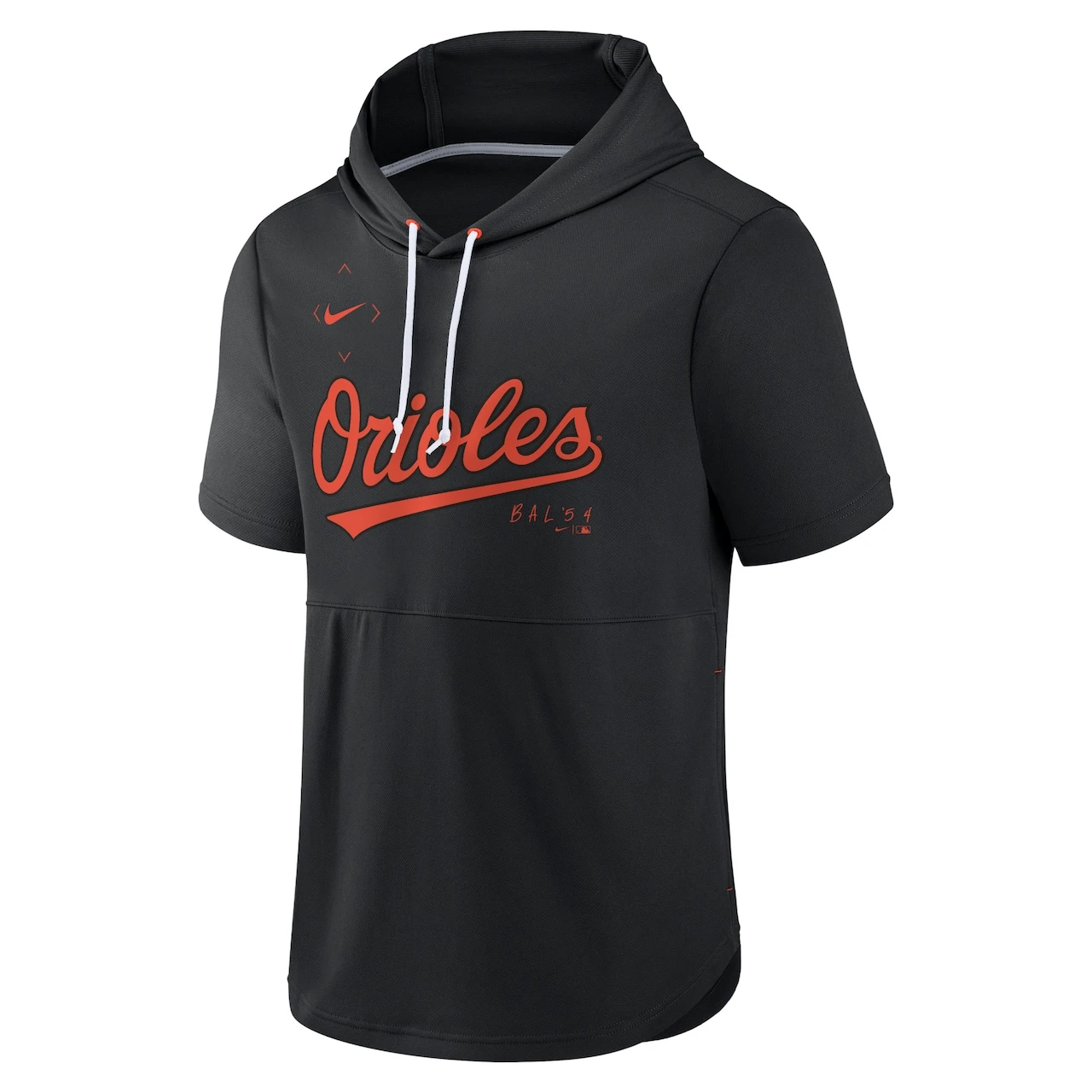 Men's Baltimore Orioles Nike Black Springer Short Sleeve Team Pullover Hoodie - Image 2