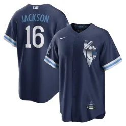Men's Kansas City Royals Bo Jackson Nike Navy 2022 City Connect Replica Player Jersey