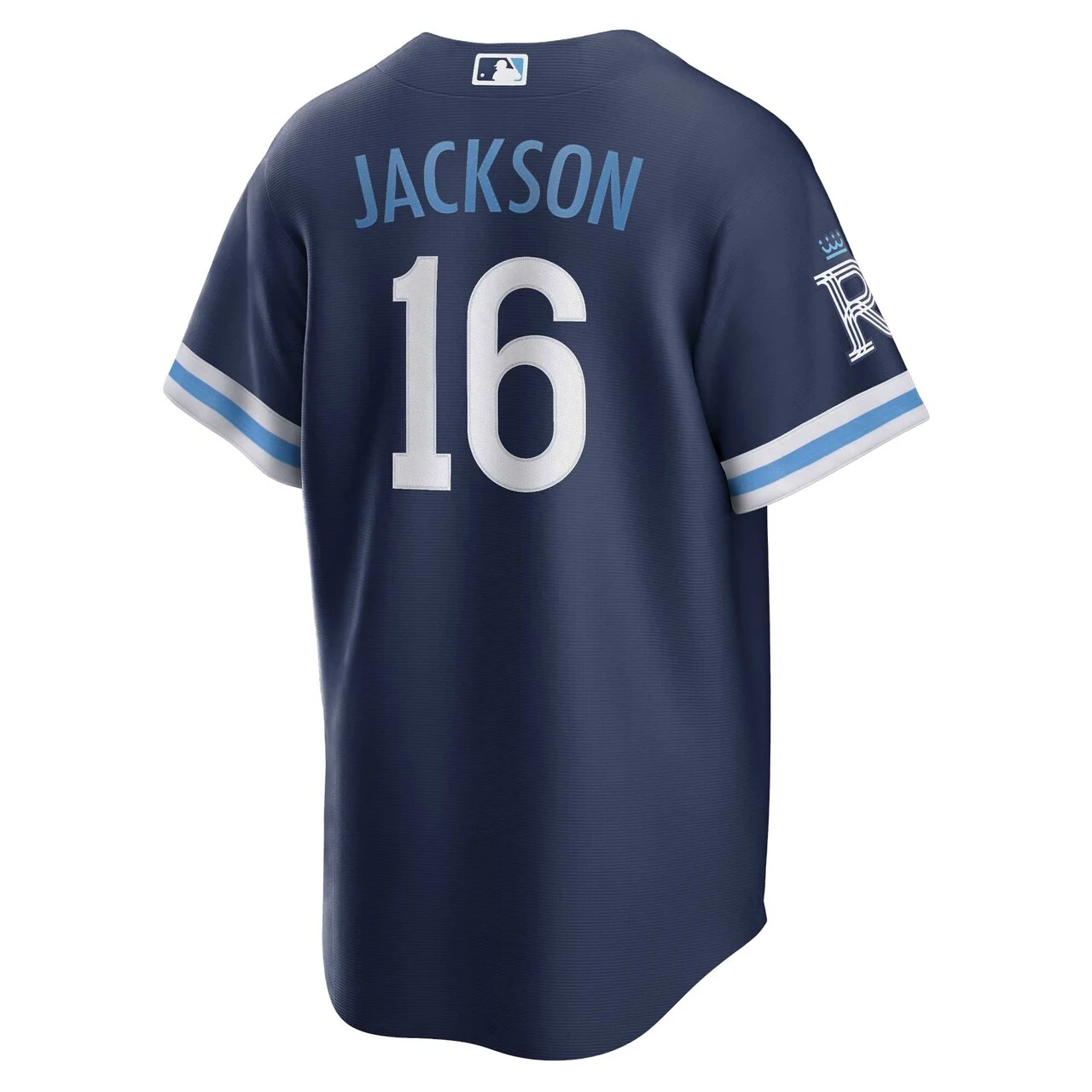 Men's Kansas City Royals Bo Jackson Nike Navy 2022 City Connect Replica Player Jersey - Image 3