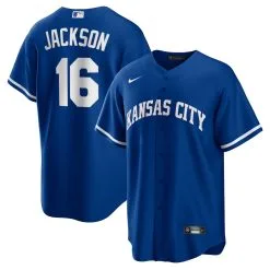 Men's Kansas City Royals Bo Jackson Nike Royal Alternate Cooperstown Collection Replica Player Jersey