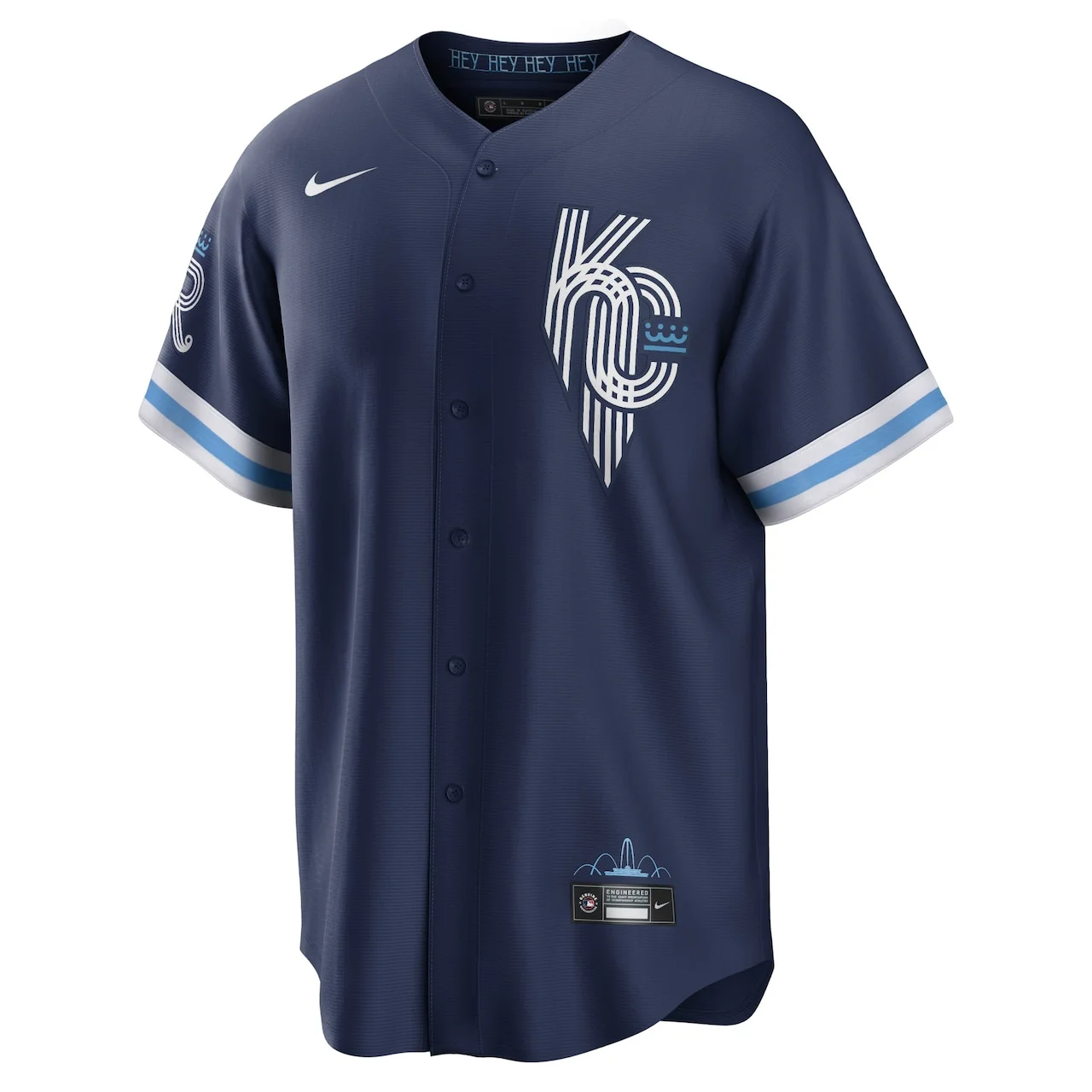 Men's Kansas City Royals Bobby Witt Jr. Nike Navy 2022 City Connect Replica Player Jersey - Image 2