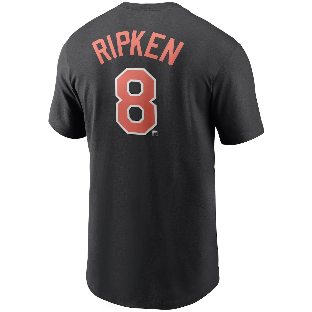 Men's Baltimore Orioles Cal Ripken Jr. Nike Black Cooperstown Collection Name & Number T-Shirt - Image 3