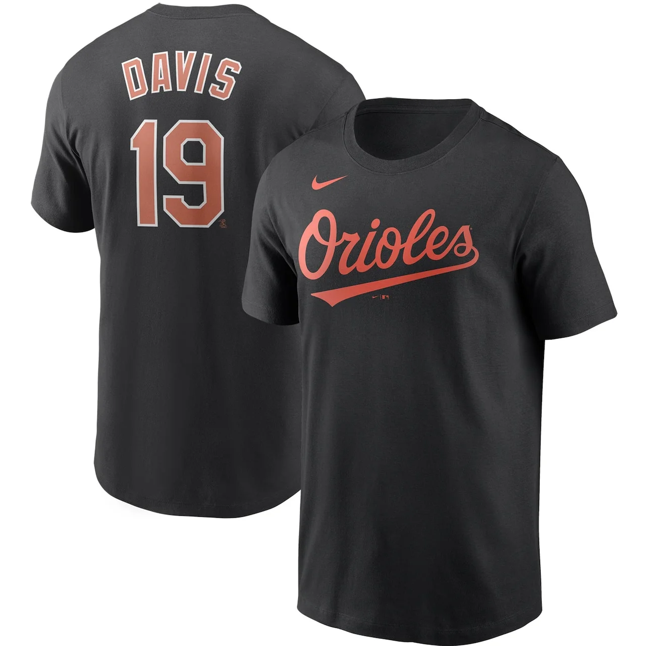 Men's Baltimore Orioles Chris Davis Nike Black Name & Number T-Shirt