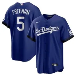Men's Los Angeles Dodgers Freddie Freeman Nike Royal City Connect Replica Player Jersey