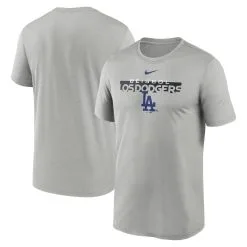 Men's Los Angeles Dodgers Nike Gray 2022 City Connect Legend Performance T-Shirt