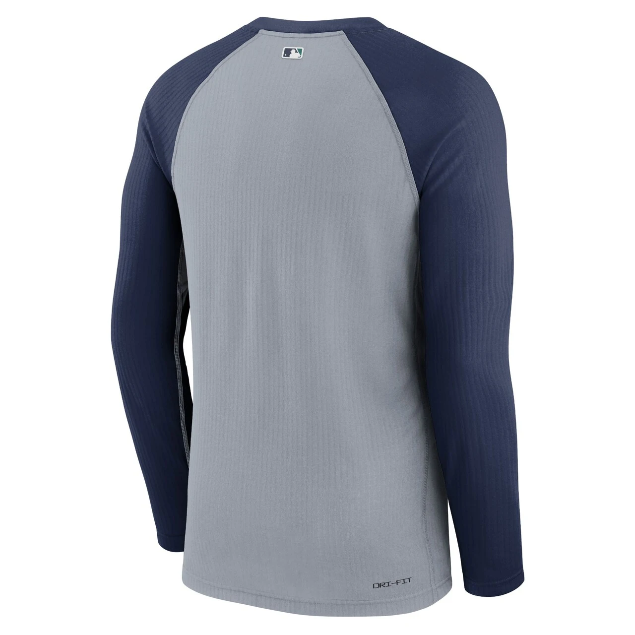 Men's Seattle Mariners Nike Gray Authentic Collection Game Raglan Performance Long Sleeve T-Shirt - Image 3