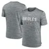 Men's Baltimore Orioles Nike Heather Gray Authentic Collection Velocity Performance Practice T-Shirt