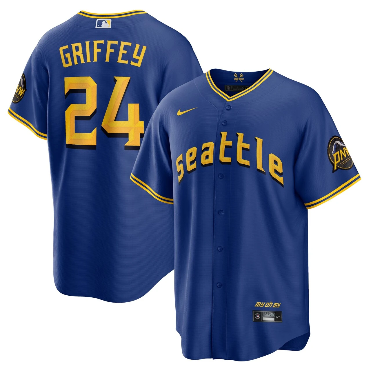 Men's Seattle Mariners Ken Griffey Jr. Nike Royal 2023 City Connect Replica Player Jersey