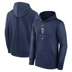 Men's Kansas City Royals Nike Navy City Connect Pregame Performance Pullover Hoodie