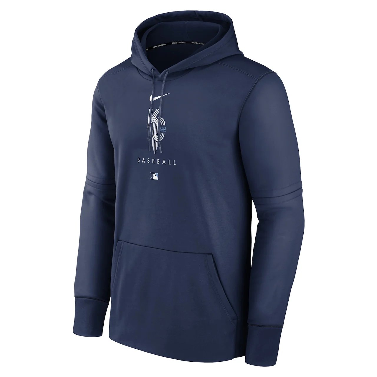 Men's Kansas City Royals Nike Navy City Connect Pregame Performance Pullover Hoodie - Image 2
