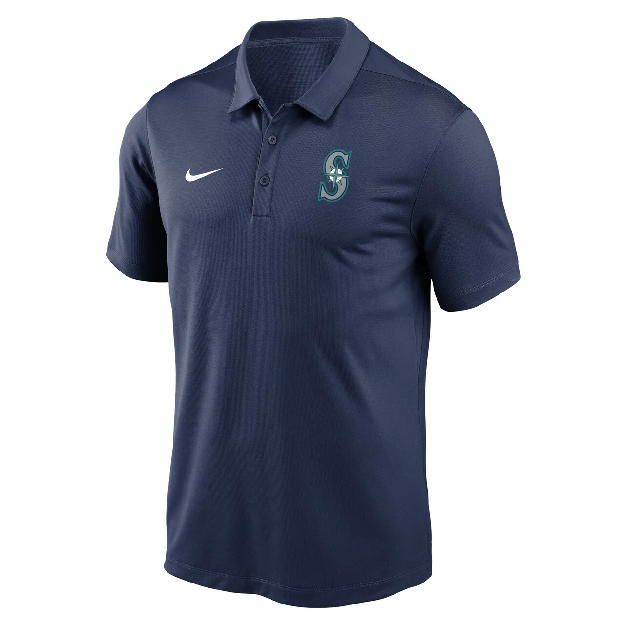 Men's Seattle Mariners Nike Navy Agility Performance Polo - Image 2