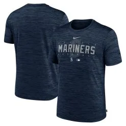 Men's Seattle Mariners Nike Navy Authentic Collection Velocity Performance Practice T-Shirt