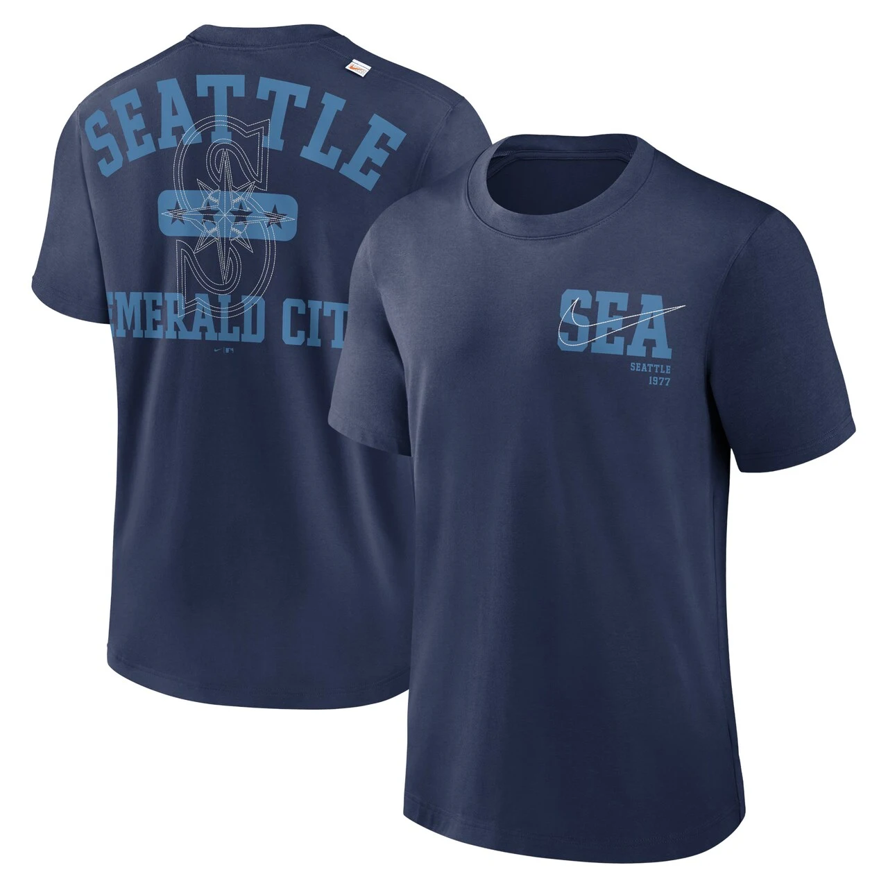 Men's Seattle Mariners Nike Navy Statement Game Over T-Shirt