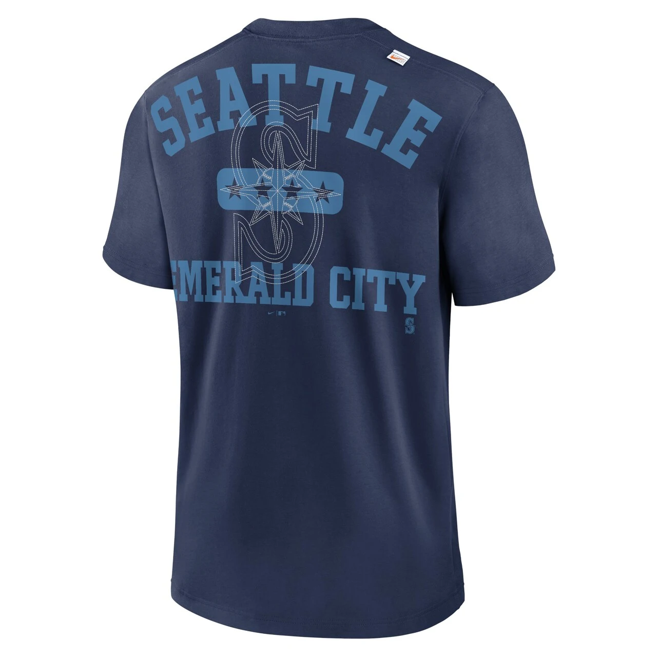 Men's Seattle Mariners Nike Navy Statement Game Over T-Shirt - Image 3