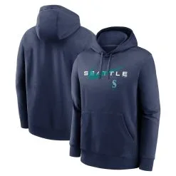 Men's Seattle Mariners Nike Navy Swoosh NeighborHOOD Pullover Hoodie