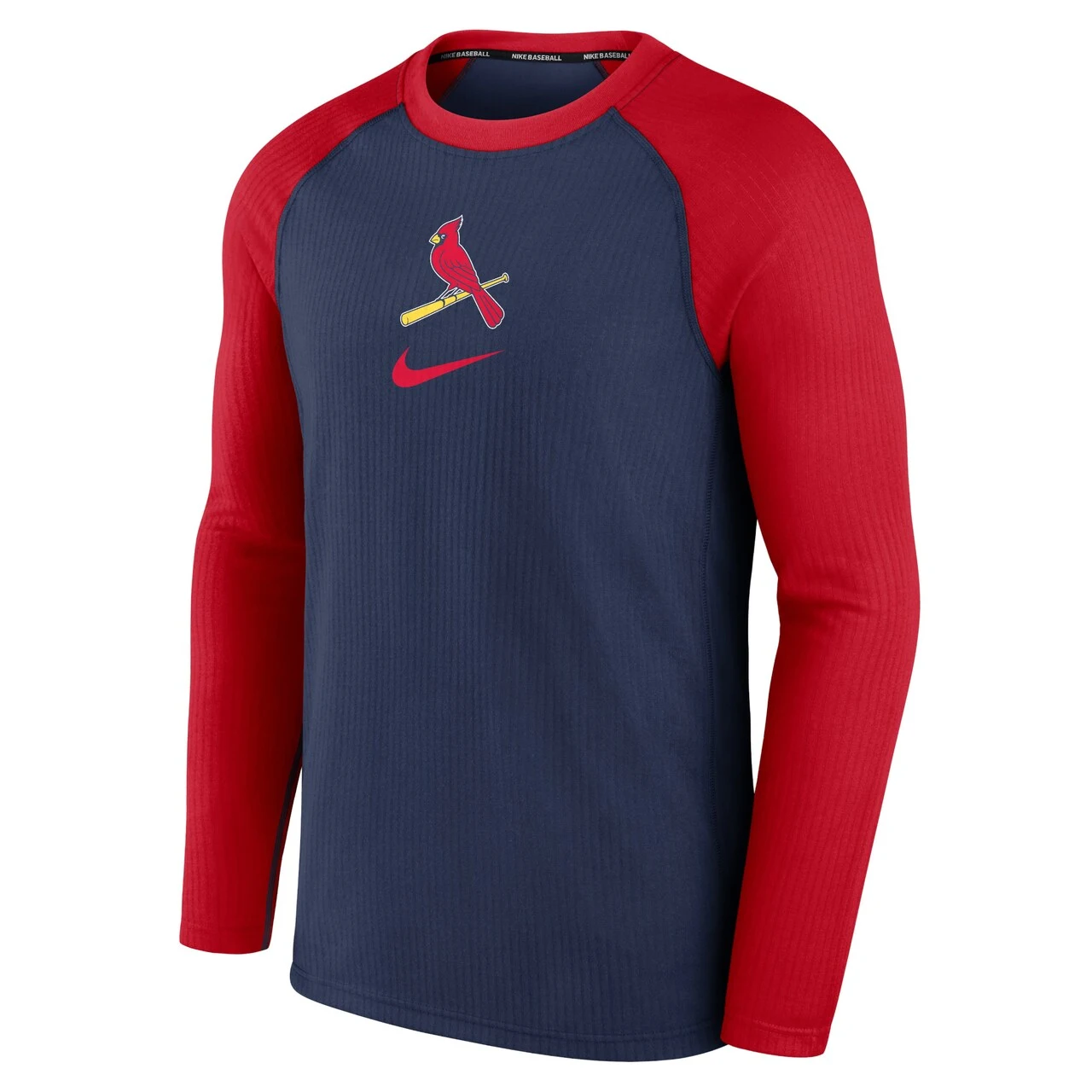 Men's St. Louis Cardinals Nike Navy Authentic Collection Game Raglan Performance Long Sleeve T-Shirt - Image 2