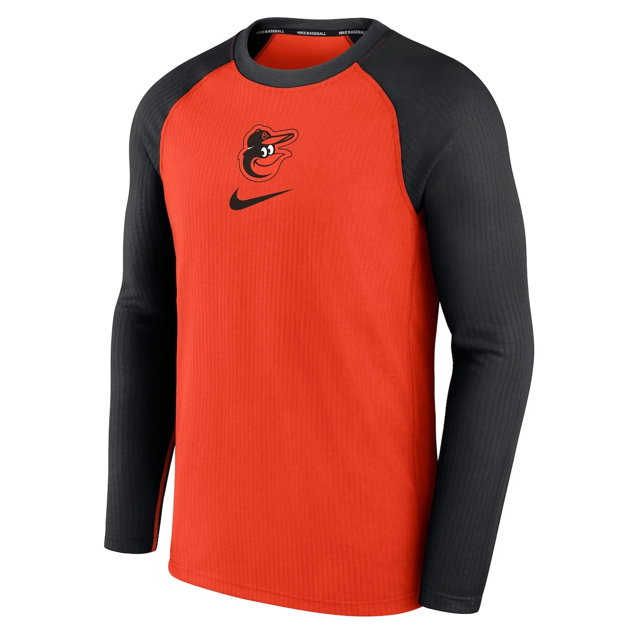 Men's Baltimore Orioles Nike Orange Authentic Collection Game Raglan Performance Long Sleeve T-Shirt - Image 2