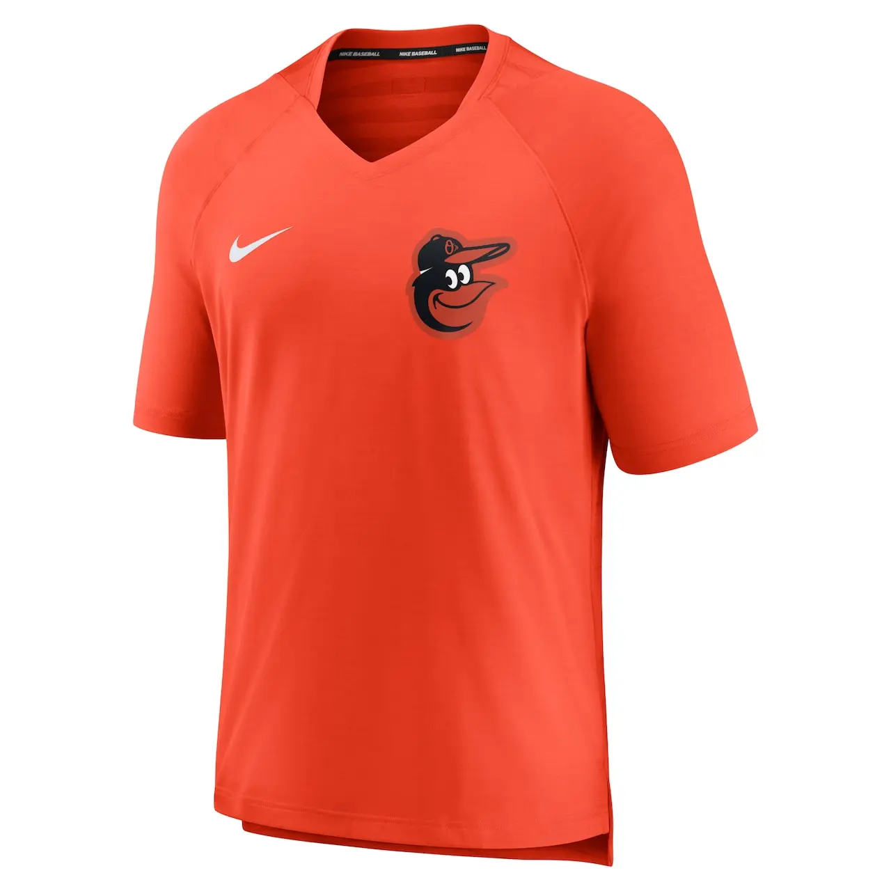 Men's Baltimore Orioles Nike Orange Authentic Collection Pregame Performance V-Neck T-Shirt - Image 2