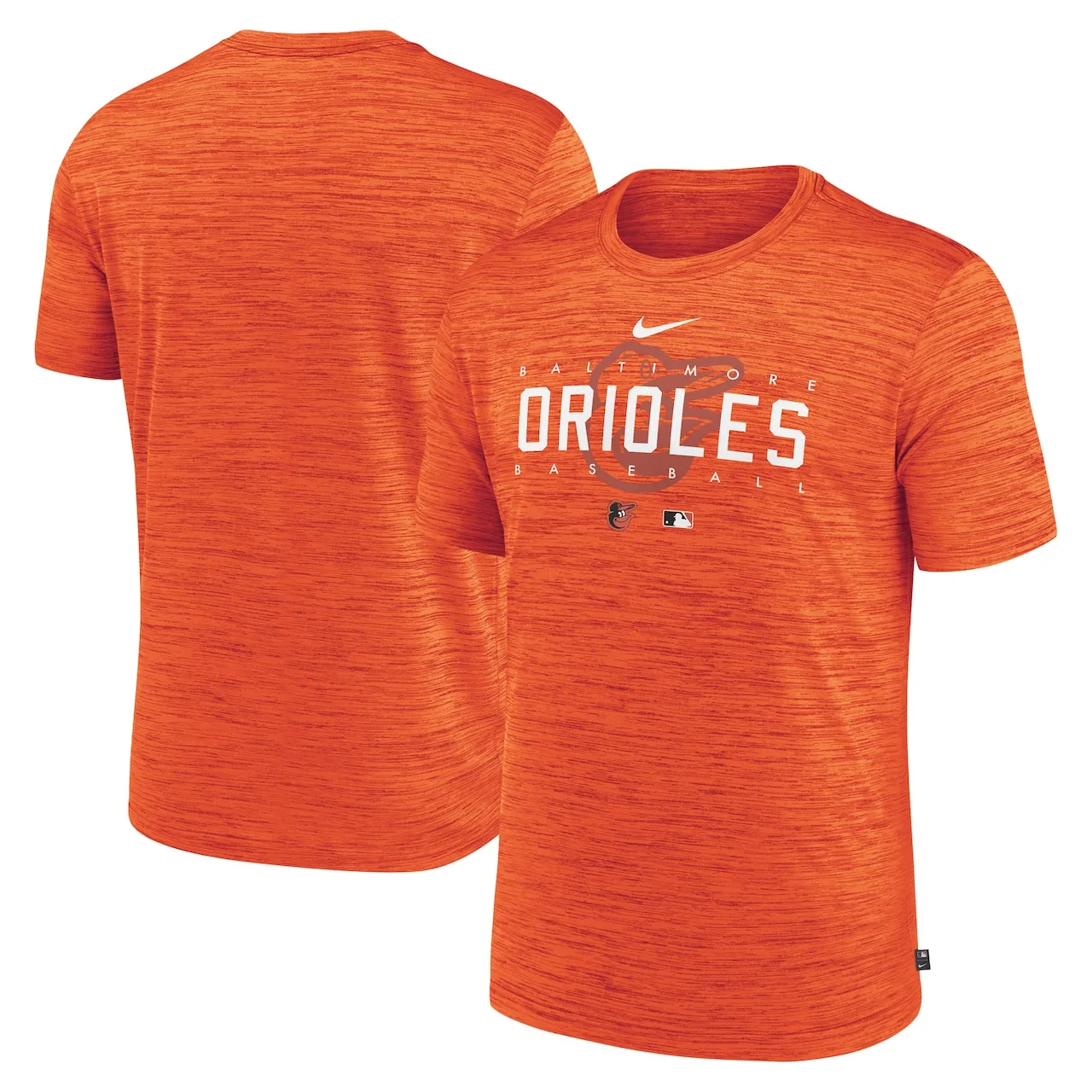 Men's Baltimore Orioles Nike Orange Authentic Collection Velocity Performance Practice T-Shirt