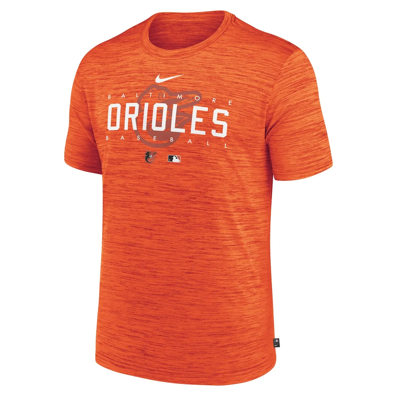 Men's Baltimore Orioles Nike Orange Authentic Collection Velocity Performance Practice T-Shirt - Image 2