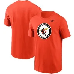 Men's Baltimore Orioles Nike Orange Cooperstown Collection Logo T-Shirt
