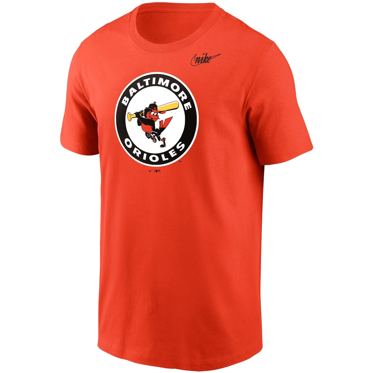 Men's Baltimore Orioles Nike Orange Cooperstown Collection Logo T-Shirt - Image 2