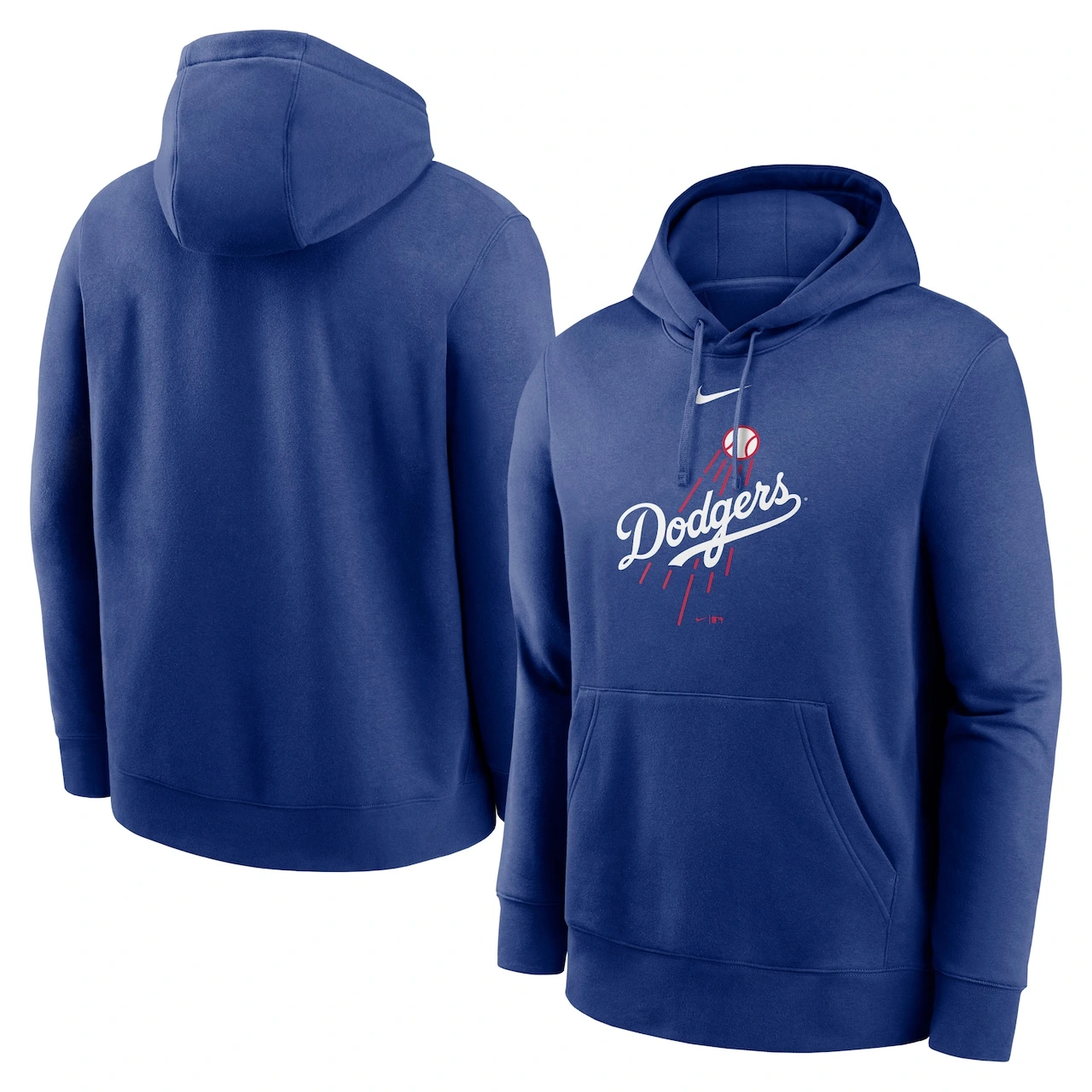 Men's Los Angeles Dodgers Nike Royal Alternate Logo Club Pullover Hoodie