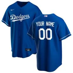 Men's Los Angeles Dodgers Nike Royal Alternate Replica Custom Jersey