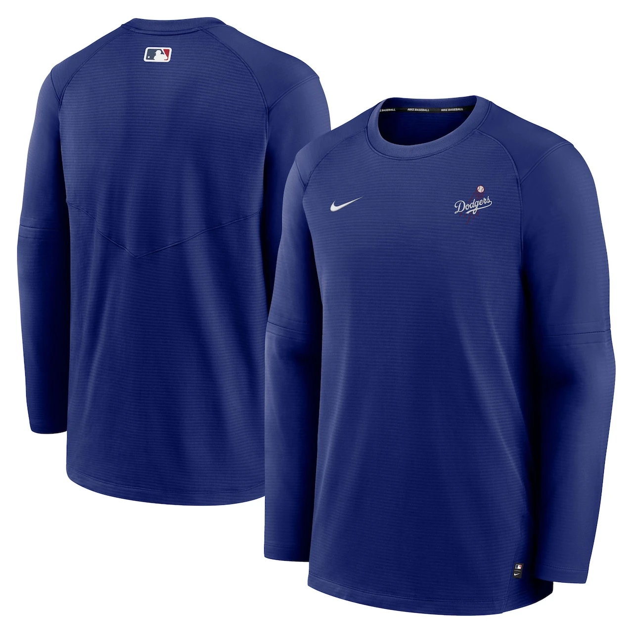 Men's Los Angeles Dodgers Nike Royal Authentic Collection Logo Performance Long Sleeve T-Shirt