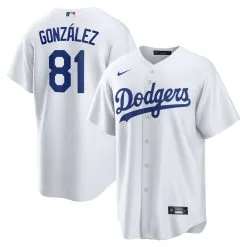 Men's Los Angeles Dodgers Victor González Nike White Home Replica Player Jersey
