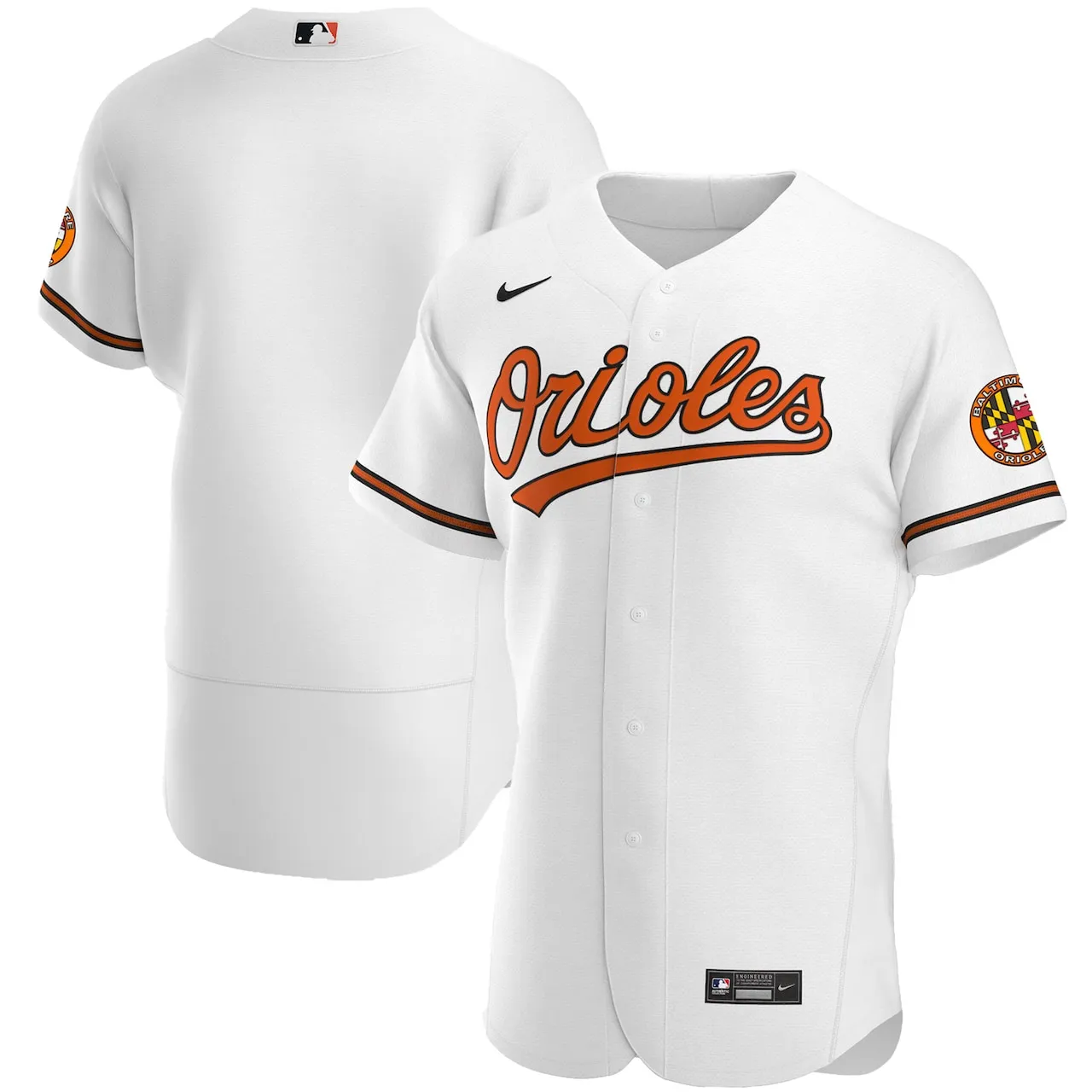 Men's Baltimore Orioles Nike White Home Authentic Team Jersey