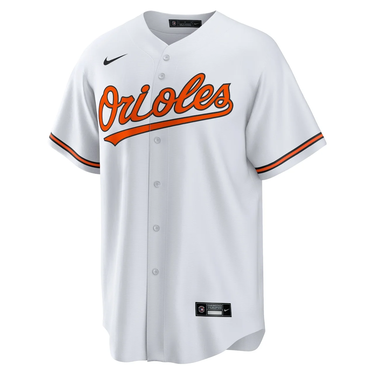 Men's Baltimore Orioles Nike White Home Blank Replica Jersey - Image 2