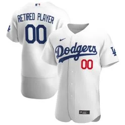 Men's Los Angeles Dodgers Nike White Home Pick-A-Player Retired Roster Authentic Jersey