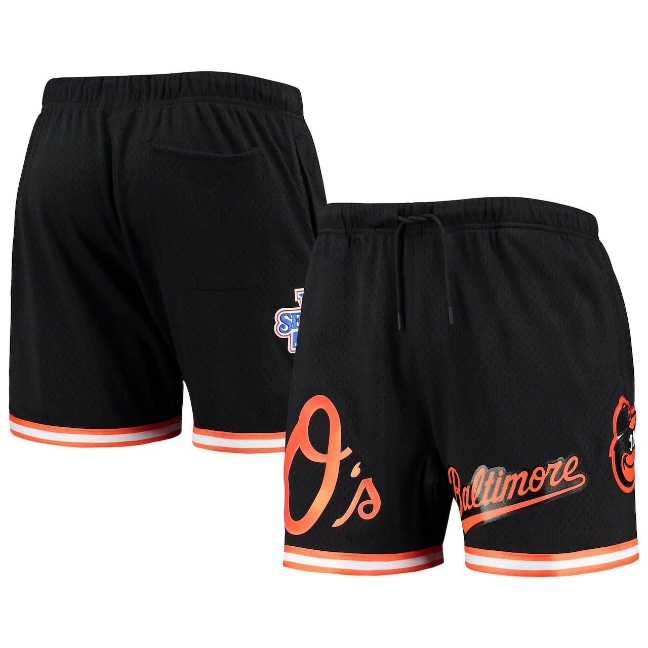 Men's Baltimore Orioles Pro Standard Black 1983 World Series Mesh Shorts