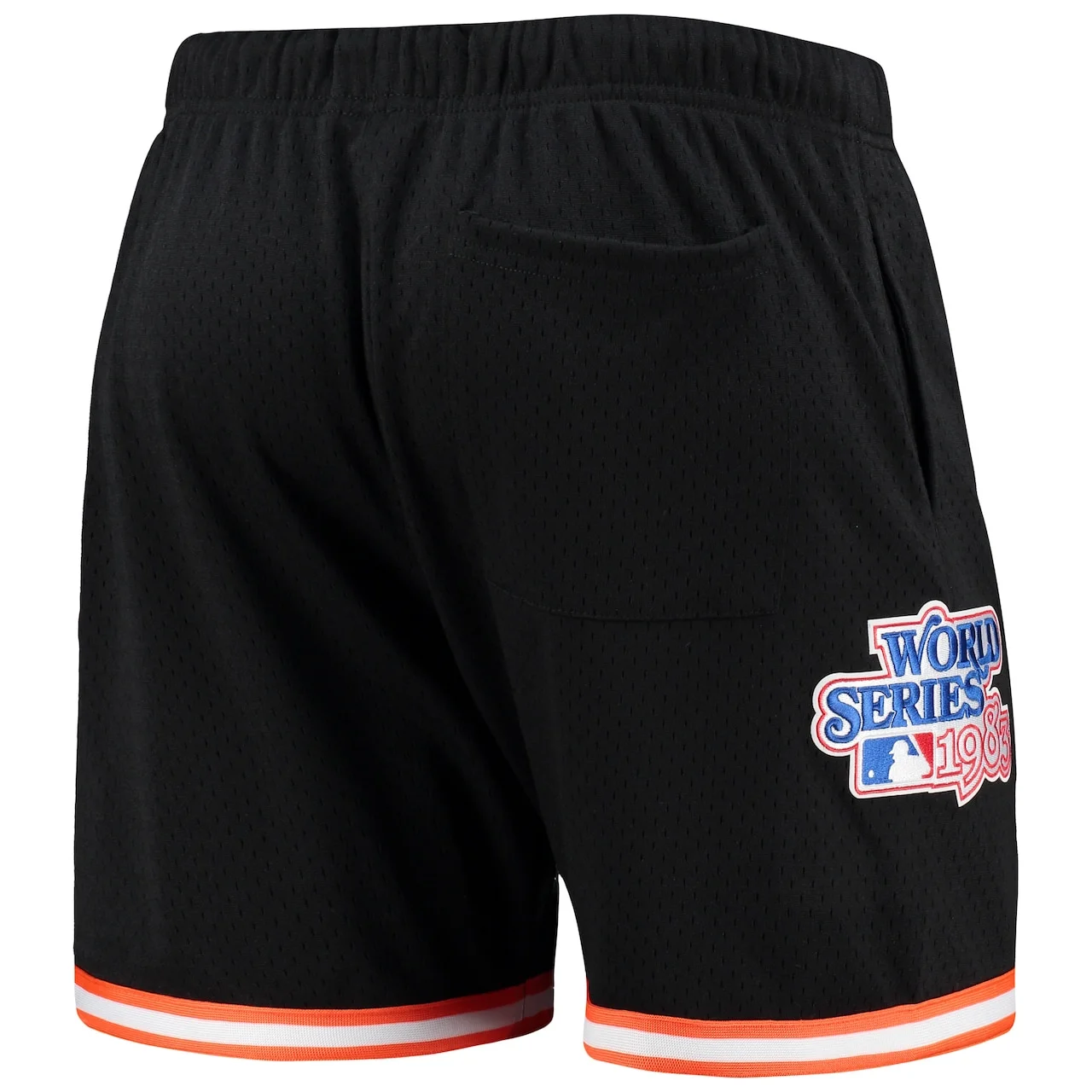 Men's Baltimore Orioles Pro Standard Black 1983 World Series Mesh Shorts - Image 3