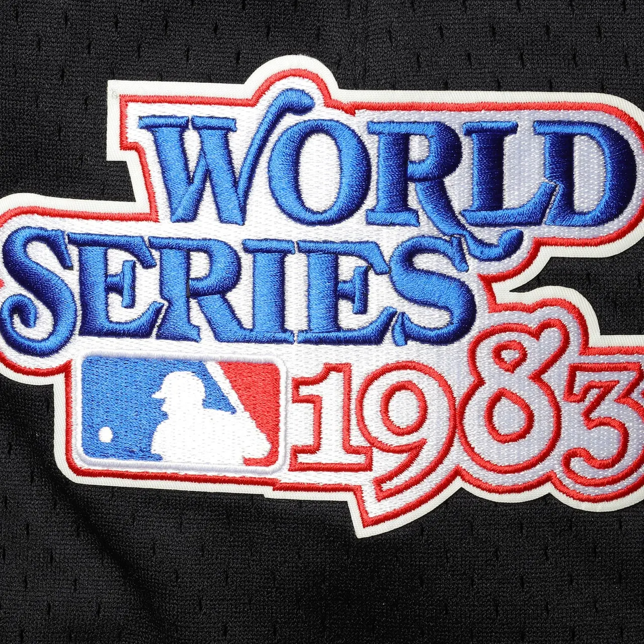 Men's Baltimore Orioles Pro Standard Black 1983 World Series Mesh Shorts - Image 4