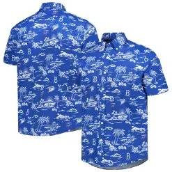 Men's Los Angeles Dodgers Reyn Spooner Blue Kekai Button-Down Shirt