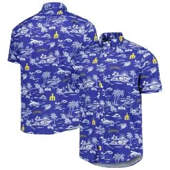 Men's Seattle Mariners Reyn Spooner Royal Kekai Button-Down Shirt