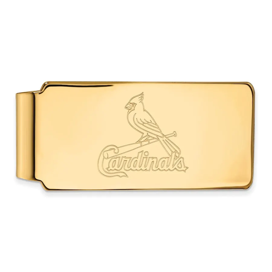 LogoArt Men's St. Louis Cardinals 10k Yellow Gold Money Clip
