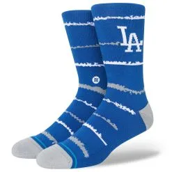 Men's Los Angeles Dodgers Stance Chalk Crew Socks