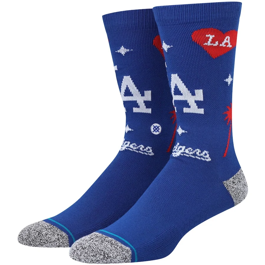 Men's Los Angeles Dodgers Stance Landmark Crew Socks
