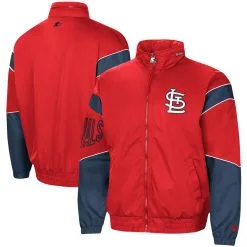 Men's St. Louis Cardinals Starter Red The Gust Hoodie Full-Zip Jacket