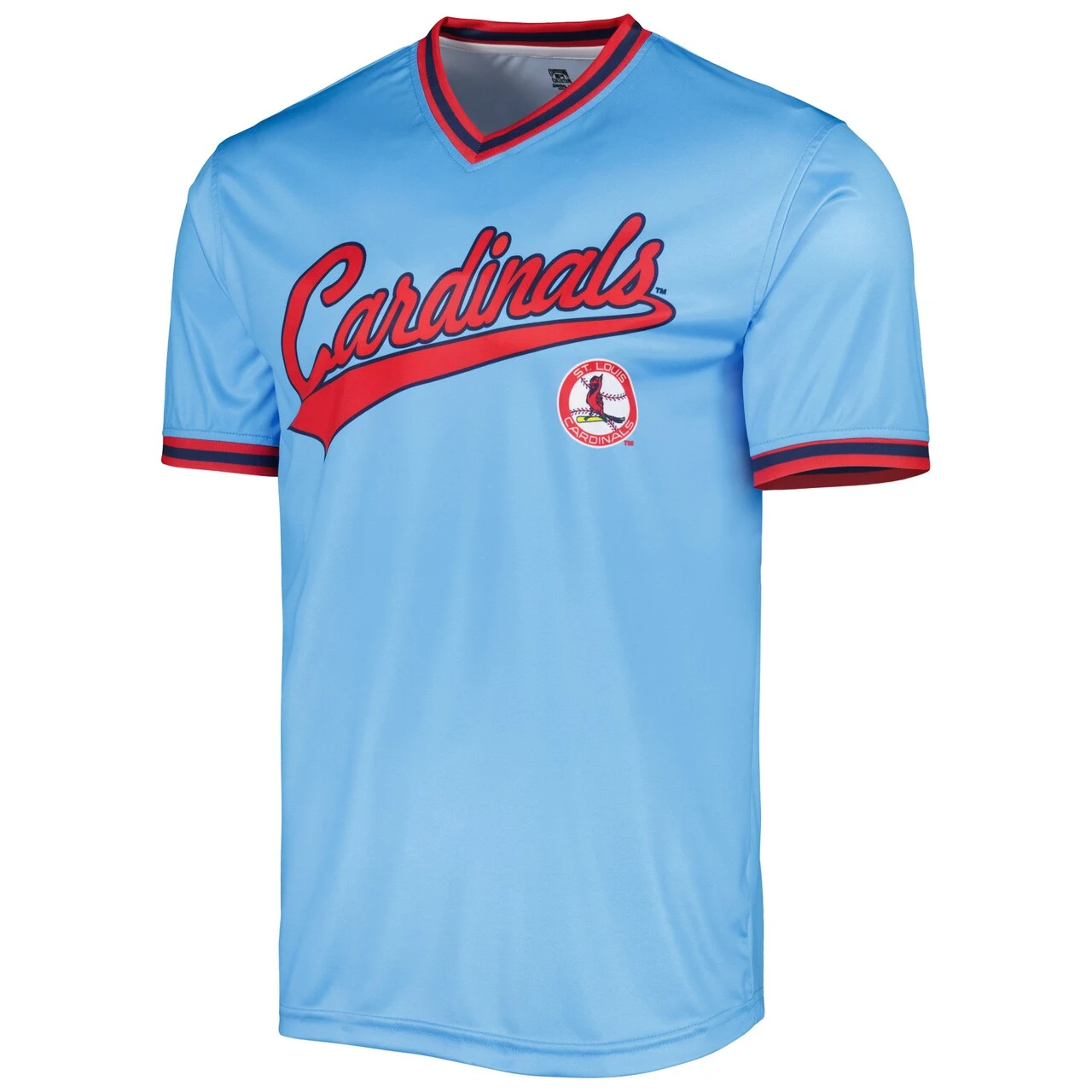 Men's St. Louis Cardinals Stitches Light Blue Cooperstown Collection Team Jersey - Image 2