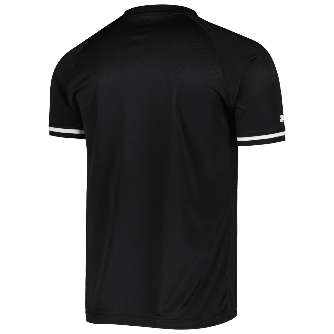 Men's St. Louis Cardinals Stitches Black Raglan V-Neck Jersey - Image 3